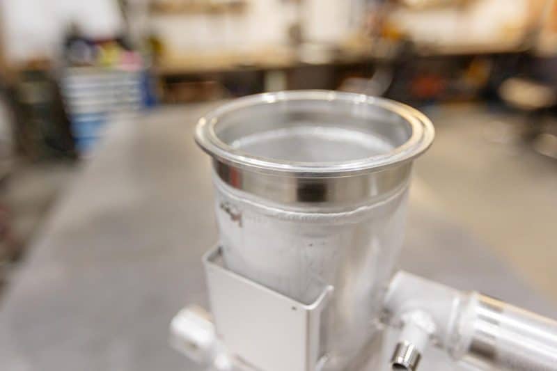 Pot type strainer as a simplex strainer with threaded connection and quick-opening closure from the standard range, made in our own workshop