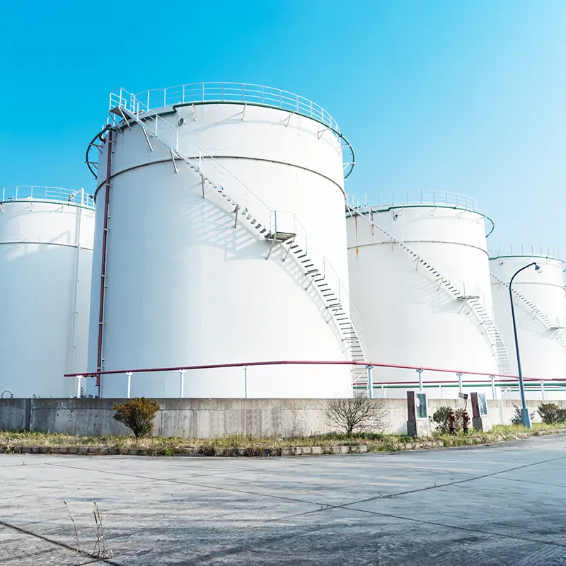 Tank farm for fuels as an application for fuel strainers and other industrial strainers