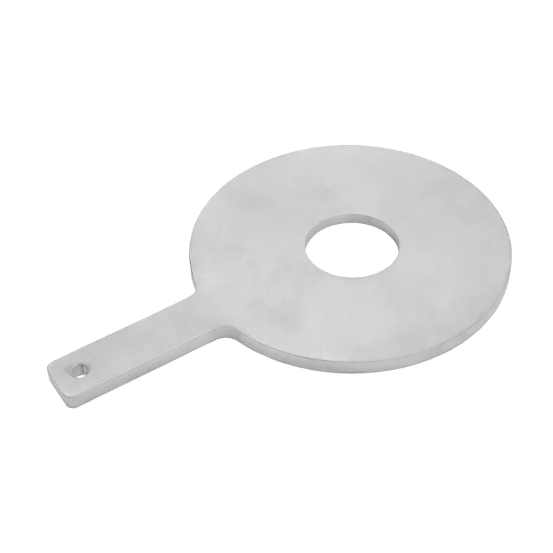 Stainless steel restriction orifice plate with handle in the standard design without coating