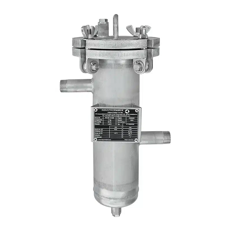 Simplex strainer DN50 in stainless steel with threaded connection