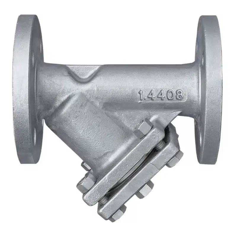 Y strainer DN40 PN40 in stainless steel from another manufacturer, as an example of spare parts for other manufacturers' strainers