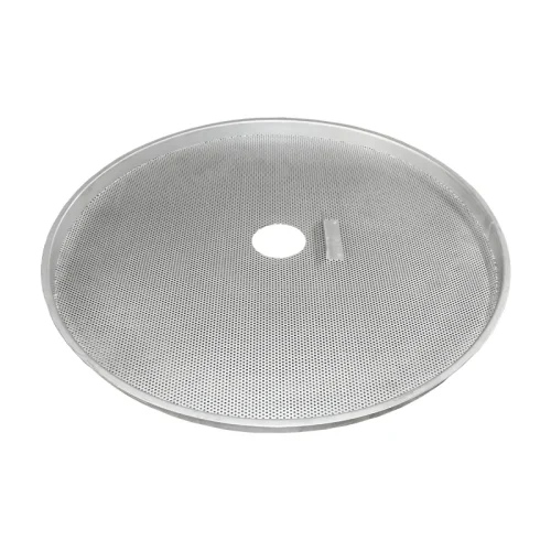 Stainless steel round screen as a circular flat screen, made in the required shape and selected mesh size