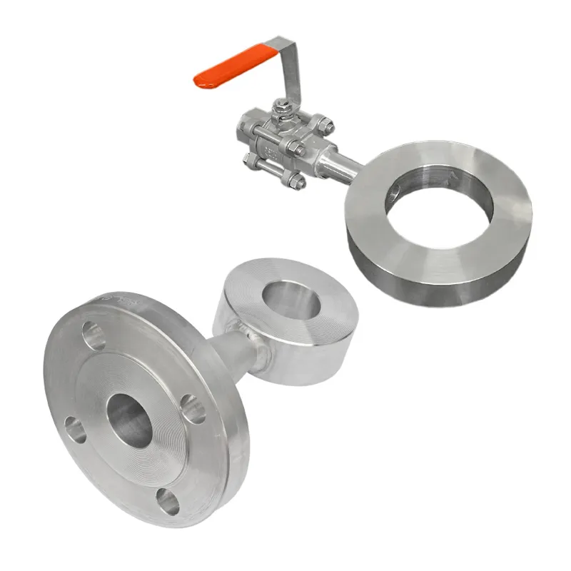Stainless steel paddle spacer with vent via ball valve, flange, weld or threaded connection for retrofitting