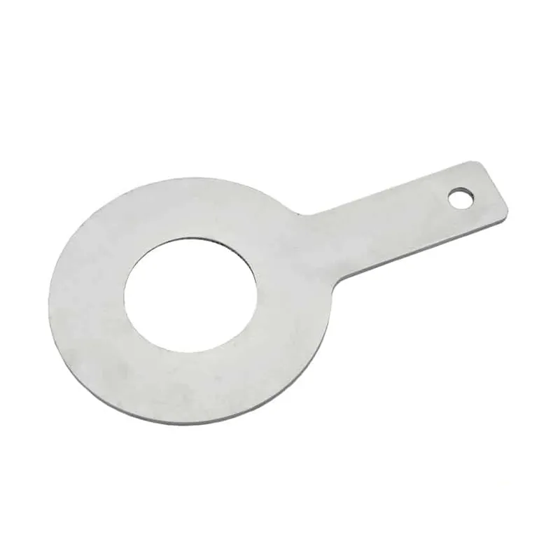 Paddle spacer in stainless steel with handle as the standard design without coating