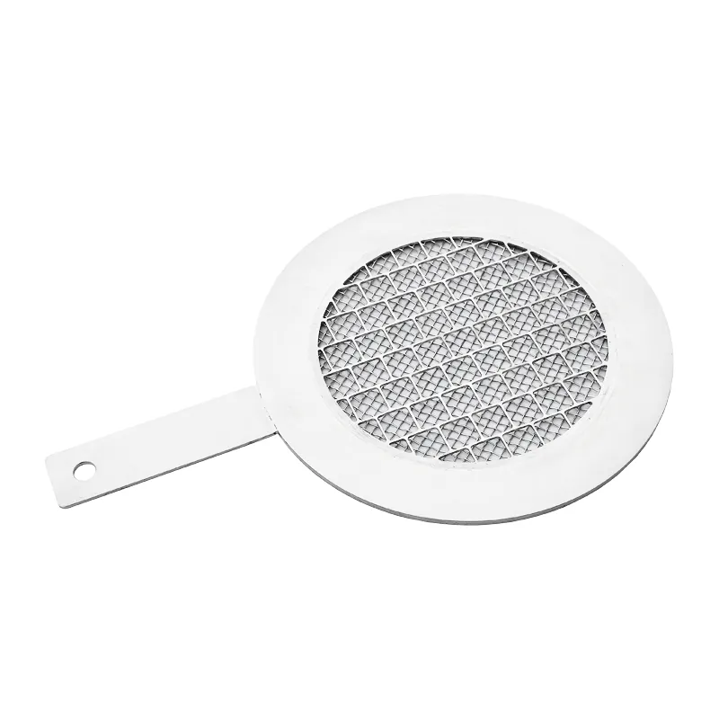 Flat plate strainer DN200 PN10/16 as a temporary strainer in reinforced design with 5 mm wire and 0.9 mm mesh size
