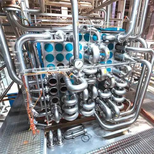 Heat exchanger for cooling, heating and hot water: application for cooling water strainers as pre-filters
