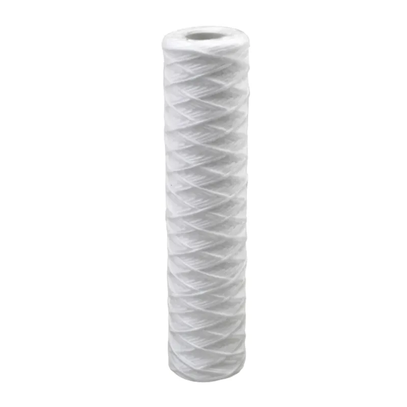 Filter candle used as a filter cartridge with fabric sleeve, for the cartridge filter housing in simplex strainer design