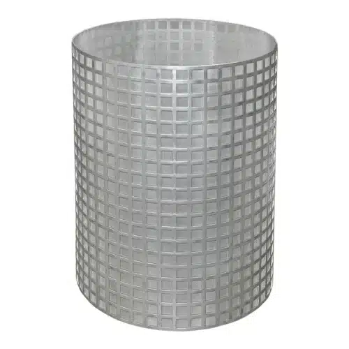 Stainless steel cylindrical screen with support basket and wire mesh as replacement and protective screen for Y strainers (Y-pattern strainers)
