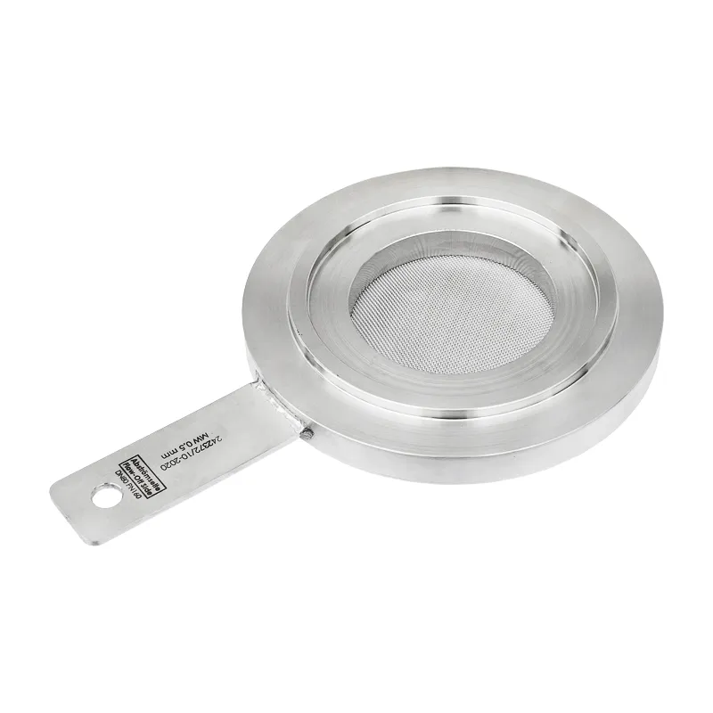 Flat plate strainer DN80 PN160 as a temporary strainer in reinforced design with tongue and groove to match the flange